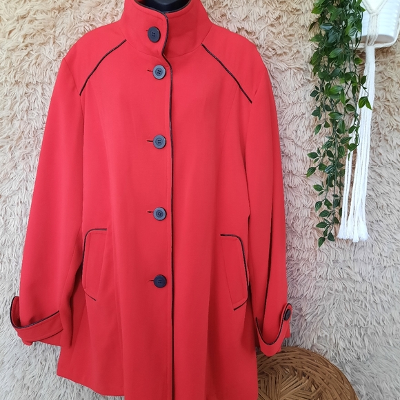HOST PICK⭐: Marcona dress jacket, Ruby red, size XXL - Picture 2 of 10